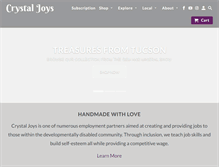 Tablet Screenshot of crystaljoys.com